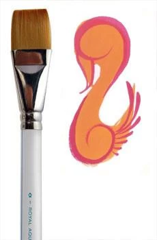 Aqualon 1" Flat Shader Brush (2700)