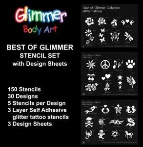 Best Of Glimmer Stencil Collection With Design Sheets