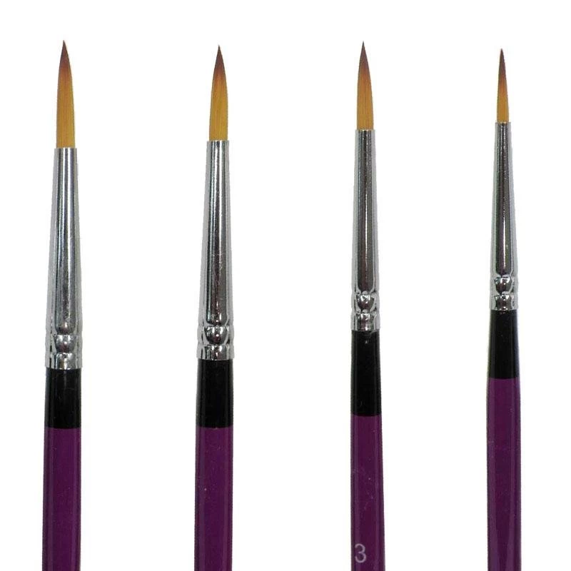 Blazing Brush Set 4 Round By Marcela Bustamante - Image 2