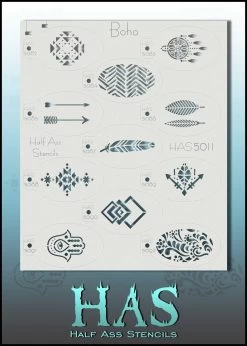 Boho Half Ass Stencils