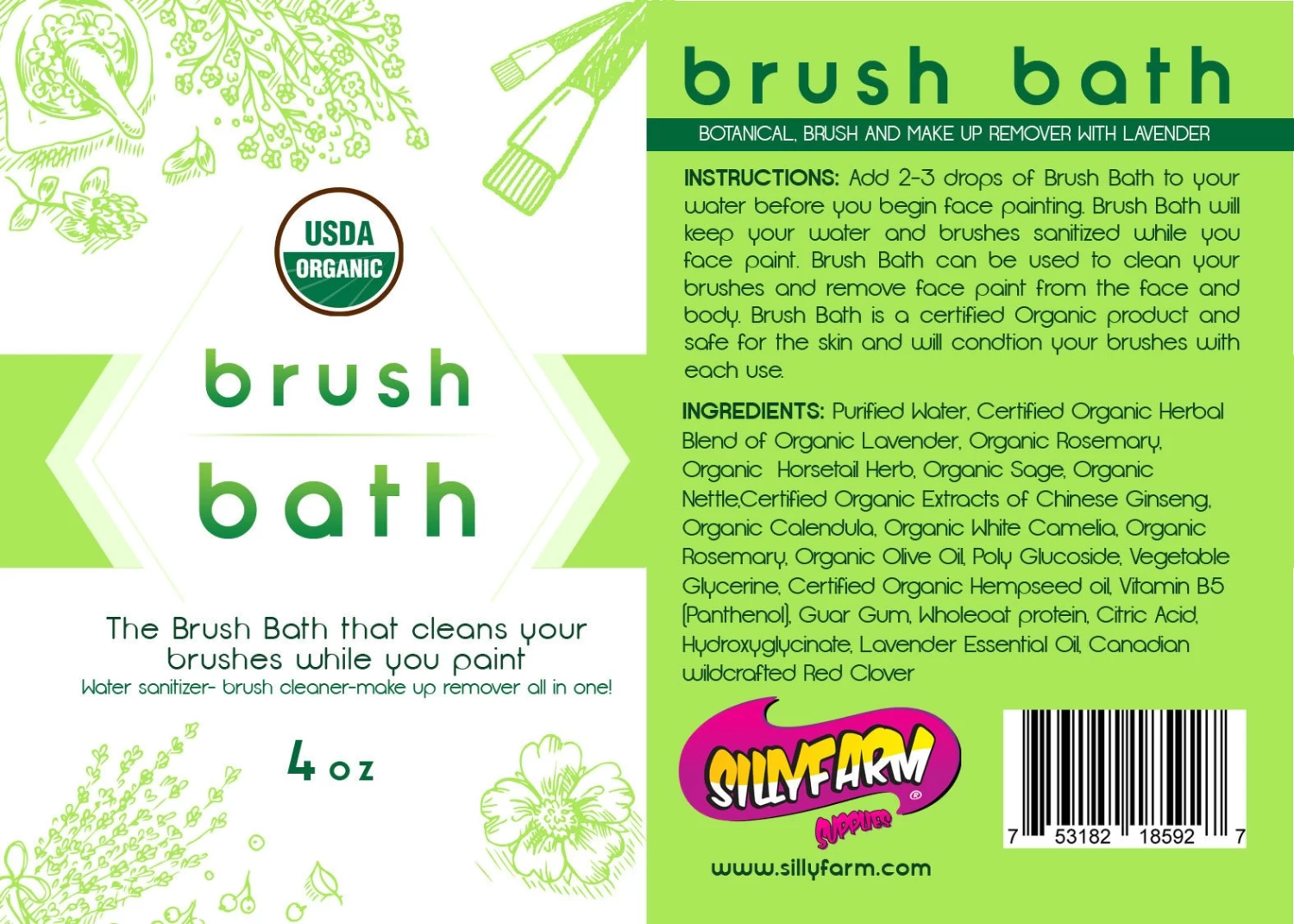 Brush Bath 4oz - Image 3