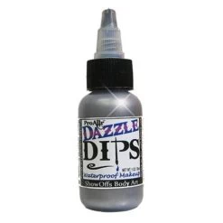 DAZZLE Dips Silver 1oz Waterproof Face Paint