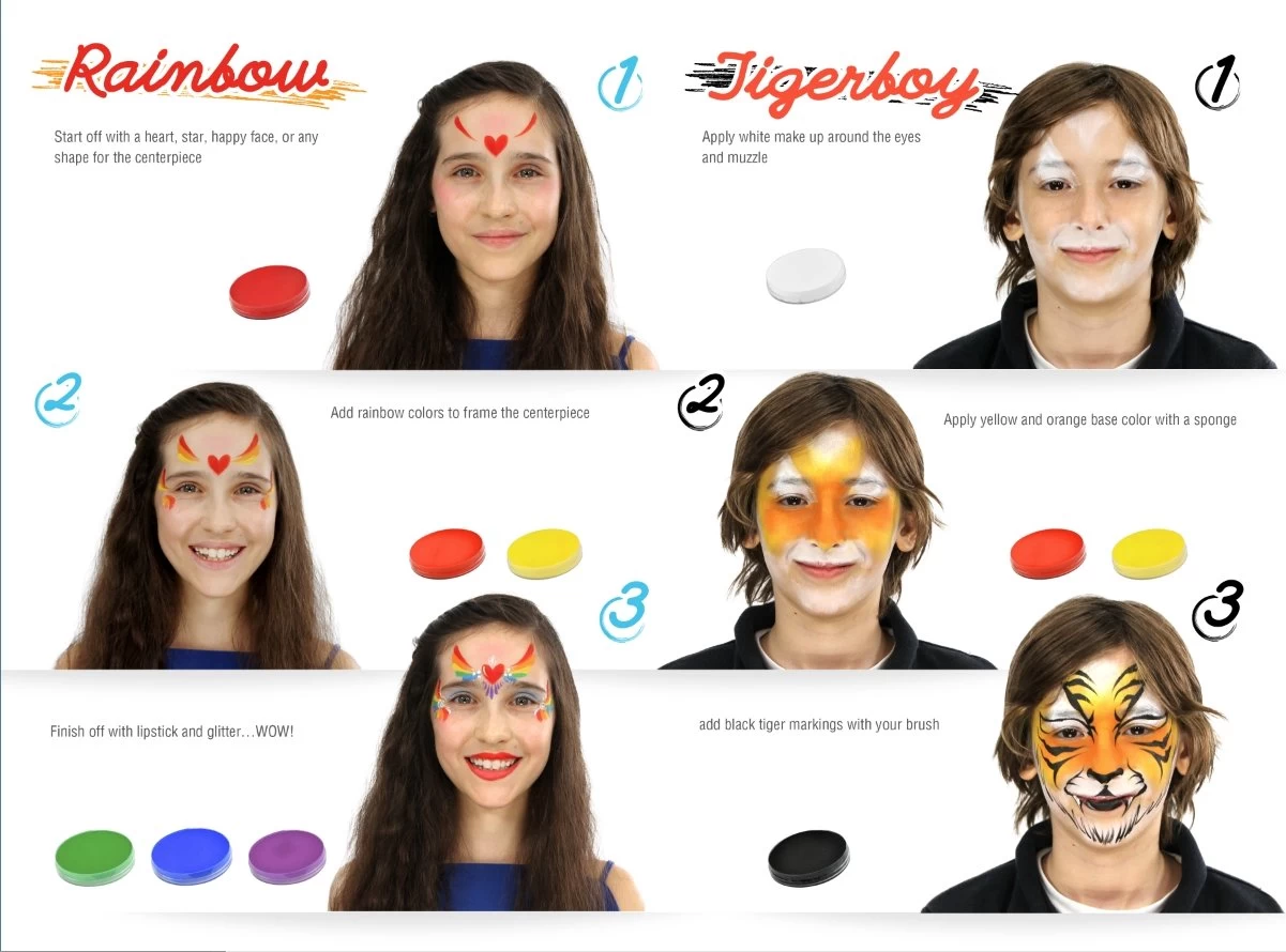 Deluxe Rainbow Face Fun Kit - Image 5