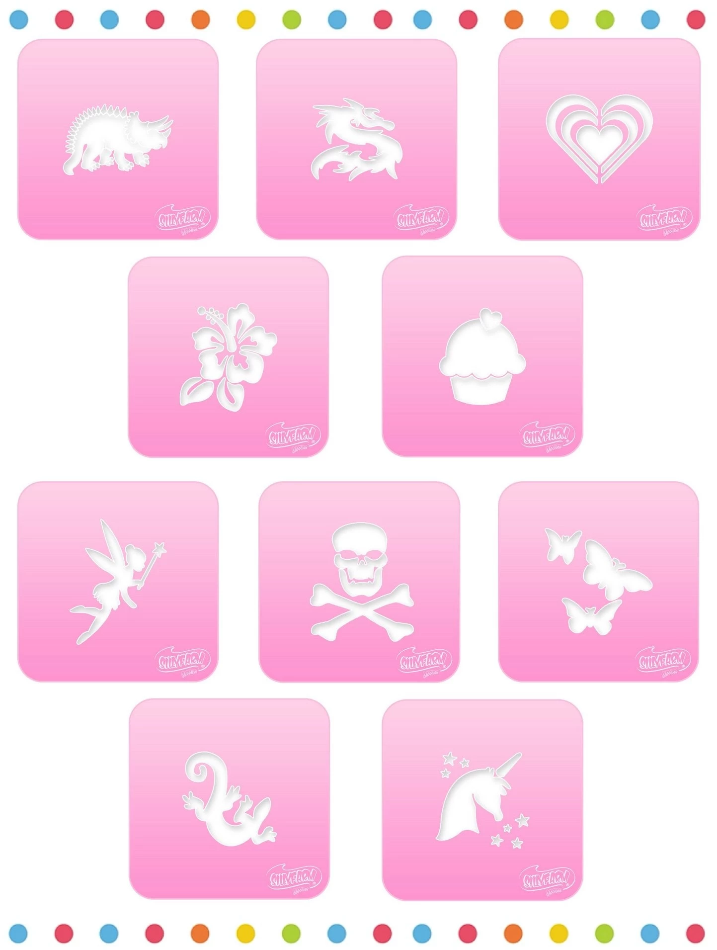 Deluxe Rainbow Face Fun Kit - Image 3