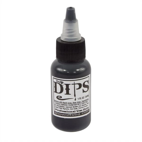 Dips Black 1oz Waterproof Face Paint