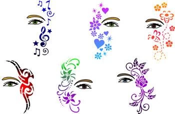 EyeSplash Trendy Tribal Stencil Mini Set 3