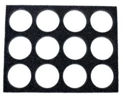 FAB Makeup 12 Color Palette Foam Insert For 45gm Paints With Adhesive