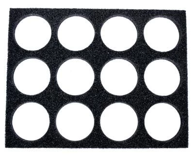 FAB Makeup 12 Color Palette Foam Insert For 45gm Paints With Adhesive