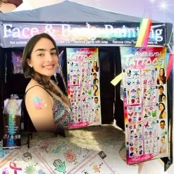 FABRIC AIRBRUSH BANNER With Grommets (NO STENCILS INCLUDED)