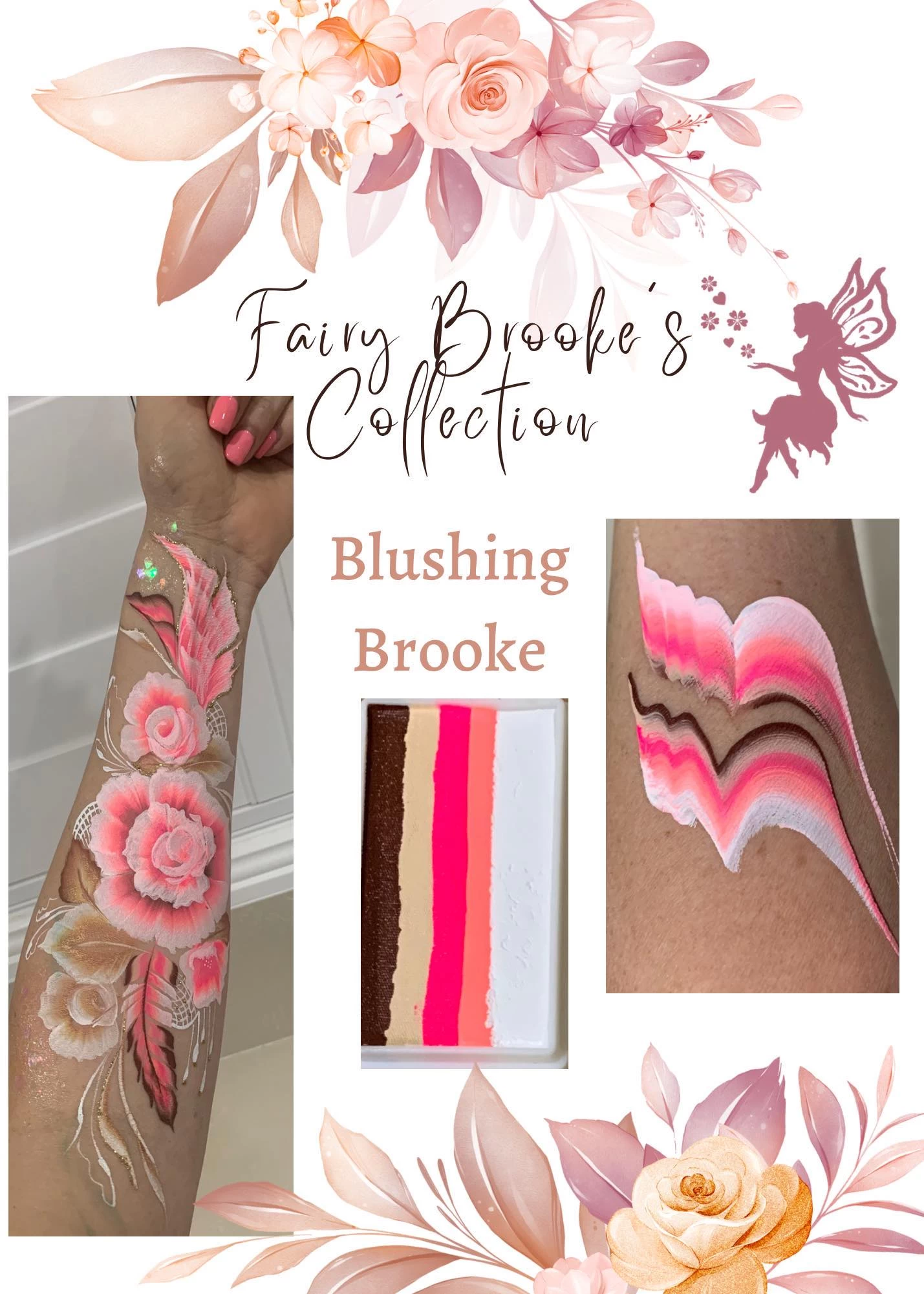 Fairy Brooke Collection " Blushing Brooke " Arty Brush Cake - Image 2