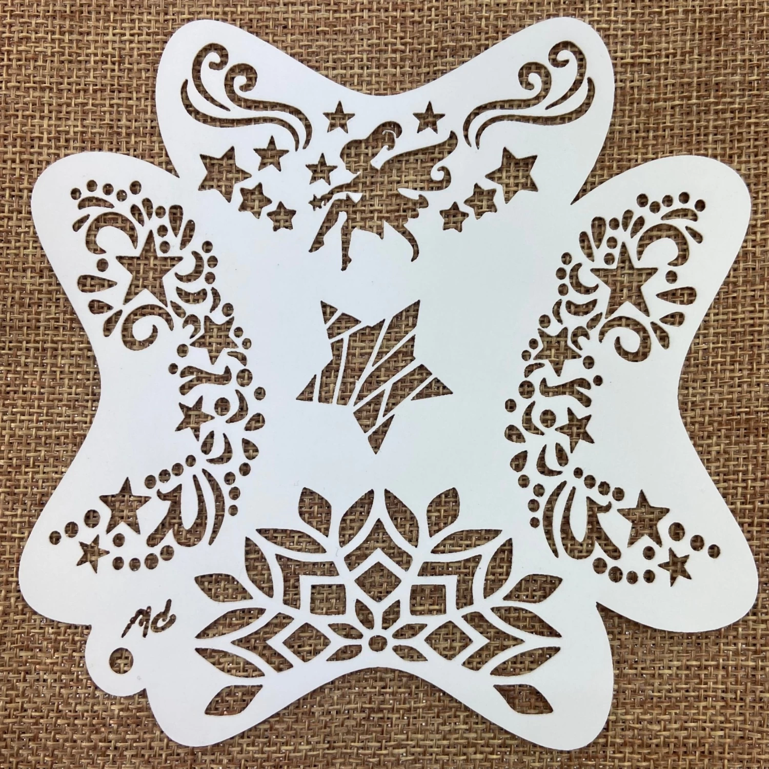 FRISBEE Stencil Fairy And Stars A4