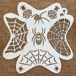 FRISBEE Stencil Webs And Spiders D1