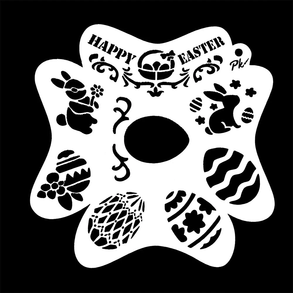 FRISBEE Stencil Easter D7