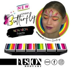 Fusion Body Art Leanne's Collection Butterfly Palette No Neon