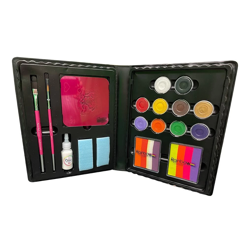 HALLOWEEN Deluxe Rainbow Face Fun Kit