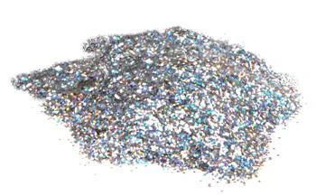 Large Cut Silver 12oz Mama Clown Glitter
