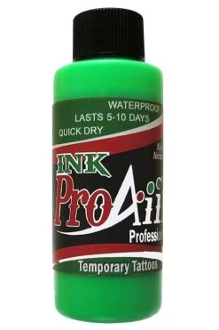 ProAiir Fluorescent Green Temporary Airbrush Ink