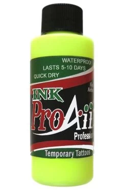 ProAiir Fluorescent Yellow Temporary Airbrush Ink