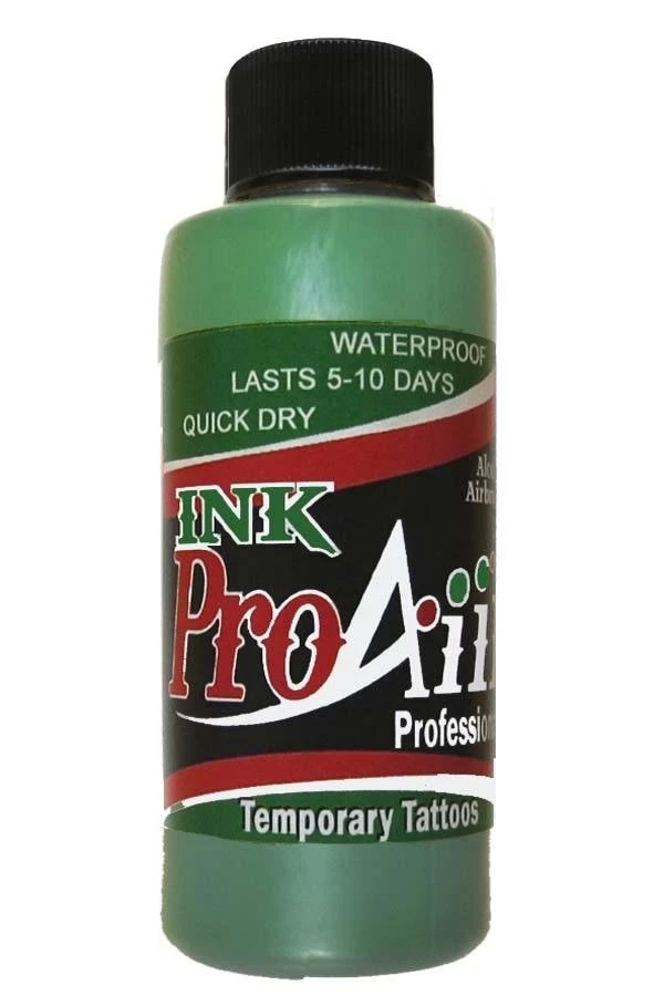 ProAiir Green Temporary Airbrush Ink 2oz