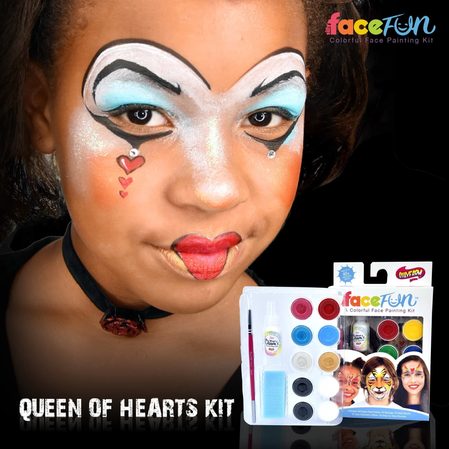 Queen Of Hearts/ Wonderland Silly Face Fun Character Kit