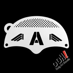 Sergeant Patriot Mask Face Paint Stencil By Ooh! Body Art (K04)