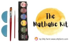 The Nathalie FAB 6 Color Face Paint Kit