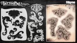 Wiser's Filigree And Flair Airbrush Tattoo Pro Stencil Series 5