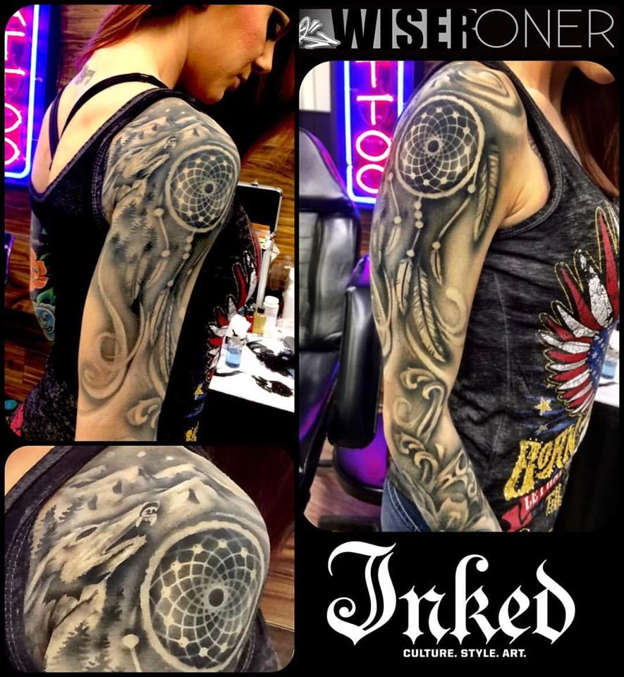 Wiser's Howlin' At The Moon Tattoo Pro Stencil Series 3 - Image 3