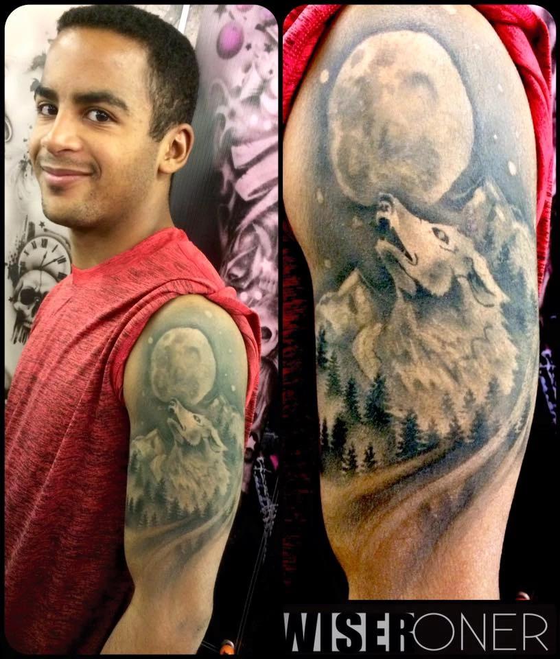 Wiser's Howlin' At The Moon Tattoo Pro Stencil Series 3 - Image 2