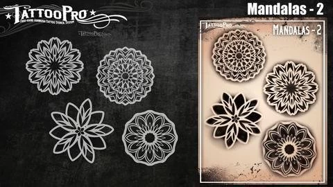 Wiser's Mandalas 2 Tattoo Pro Stencil - Image 3