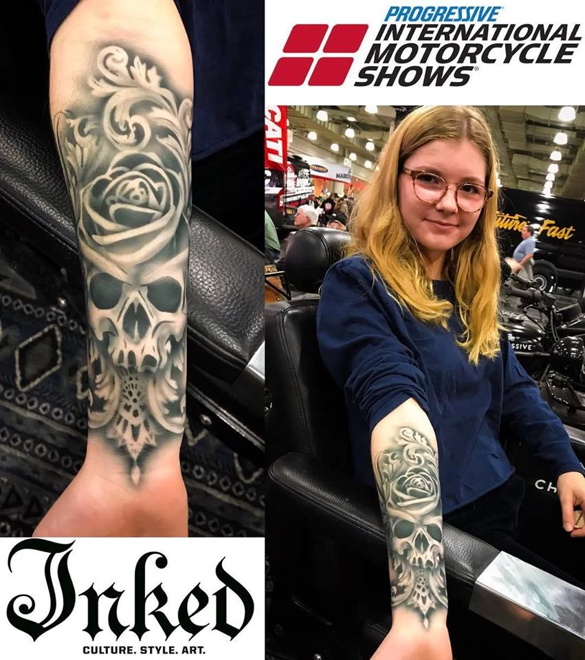 Wiser's Roses & Scrolls Tattoo Pro Stencil Series 1 - Image 6