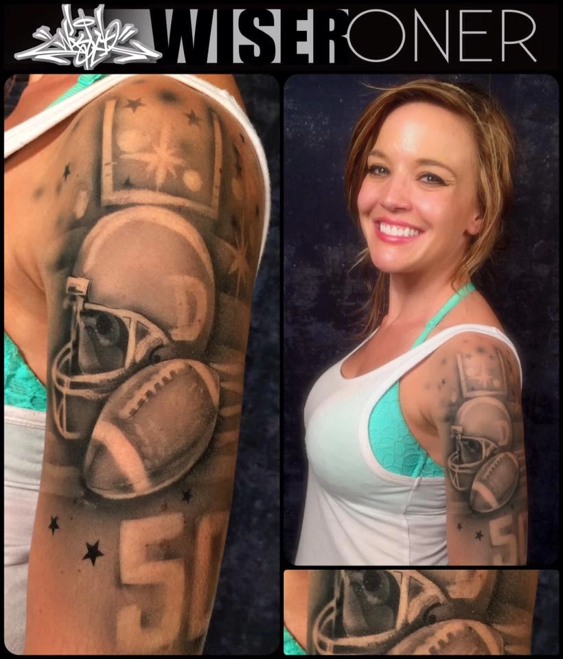 Wiser's Sports Airbrush Tattoo Pro Stencil Series 4 - Image 2